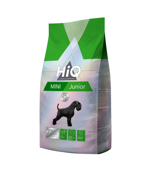 Baromfi alapú szárazeledel kistestű fiatal kutyáknak, HiQ Mini Junior, 1,8 kg