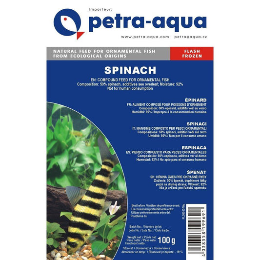 Hrana congelata pentru pesti ornamentali, SPINACH, blister 100 g