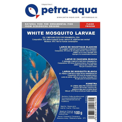 Fagyasztott eledel díszhalaknak, WHITE MOSQUITO LARVAE blister  100g