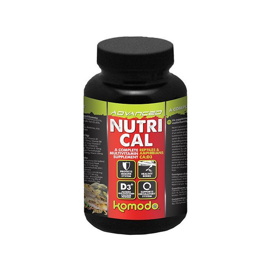Multivitamin és kalciumpor kiegészítő hüllők számára, Komodo Nutri-Cal, 330 g