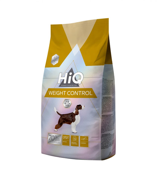 Pachet de hrana uscata dietetica HiQ Weight Control 1.8kg, pentru caini adulti sterilizati sau supraponderali”