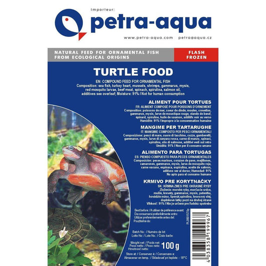 Hrană congelată pentru țestoase, TURTLE FOOD, blister 100 g