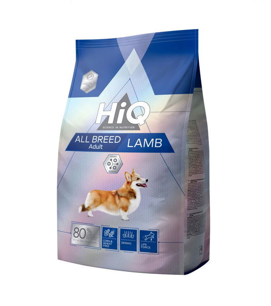 Hrana uscata premium pentru caini adulti cu carne de miel, HiQ All Breed Adult Lamb, 11 kg