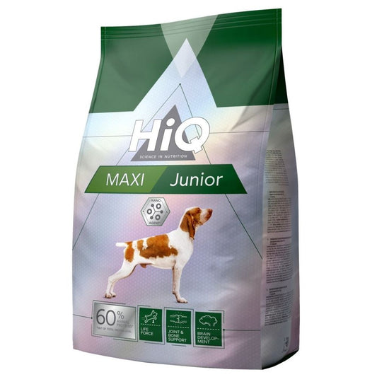 Hrana uscata pentru caini tineri de talie mare pe baza de carne de pasare. HiQ Maxi Junior, 11 kg