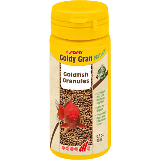 Hrana minigranulata pentru carasii ornamentali, Sera Goldy Gran Nature, 18 g/50 ml