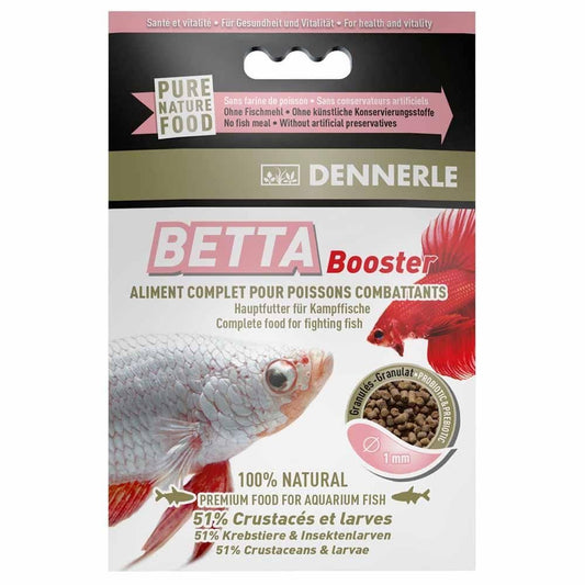 Granulált táp Betta halaknak, Dennerle Betta Booster, 12g/30ml