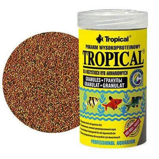 Granulált eledel mindenevő halaknak, Tropical Granulated, 50g/100ml